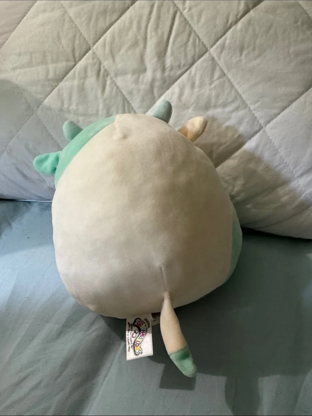 Squishmallows Cow Plush Cream, Mint & Pink Soft Toy